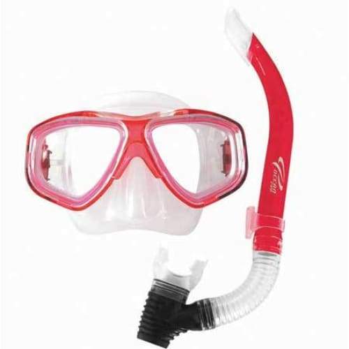 Oceanpro Eclipse/Oasis Mask and Snorkel Set - Red